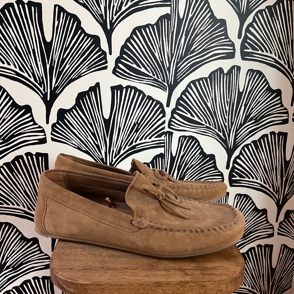 Zara Women’s Tan Suede Loafers Size 42
